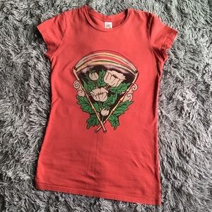 VTG Ed Hardy Top Short Sleeve, Floral print, Small